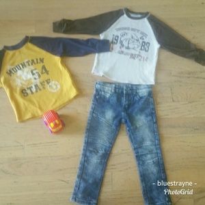Boy's 3 Piece Set GS-115 Jeans Arizona LS Size 3T